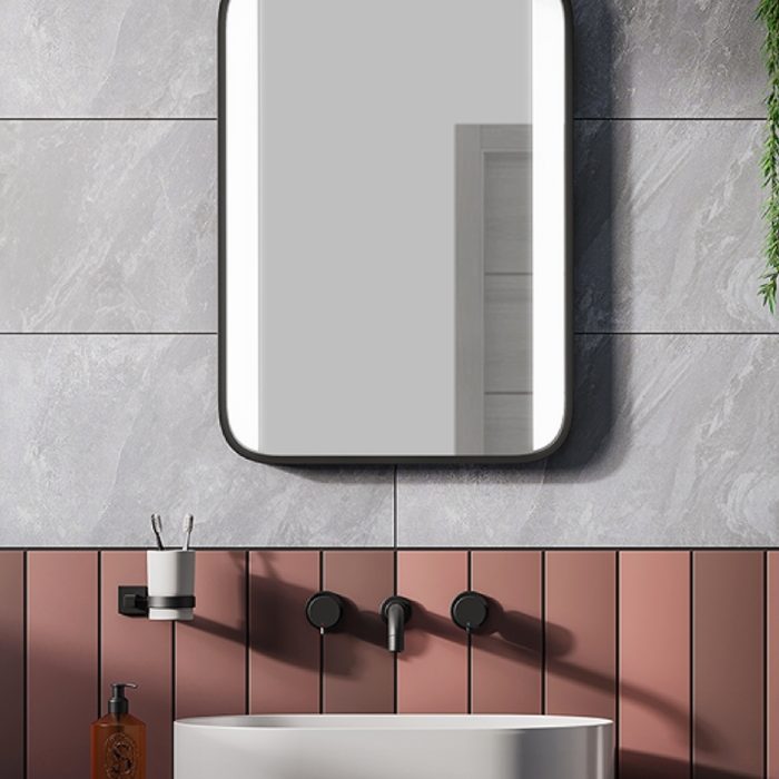 LED mirror with front light